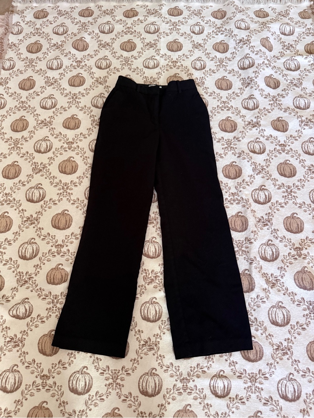 Babaton Black Wide-Leg Trousers